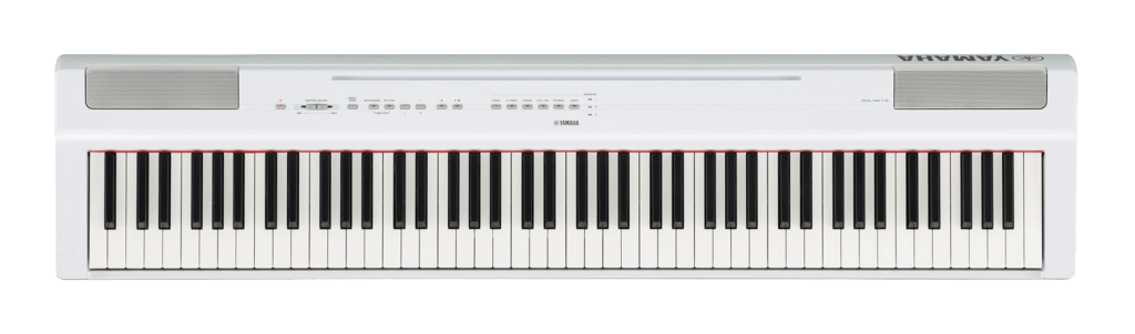 White piano keyboard.